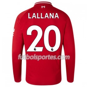 Camisetas Liverpool Lallana 20 Primera Equipacion 2018/2019 Manga Larga